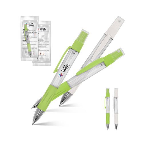 STYLO BILLE AVEC VAPORISATEUR 4 ml SOLUTION HYDROALCOOLIQUE
