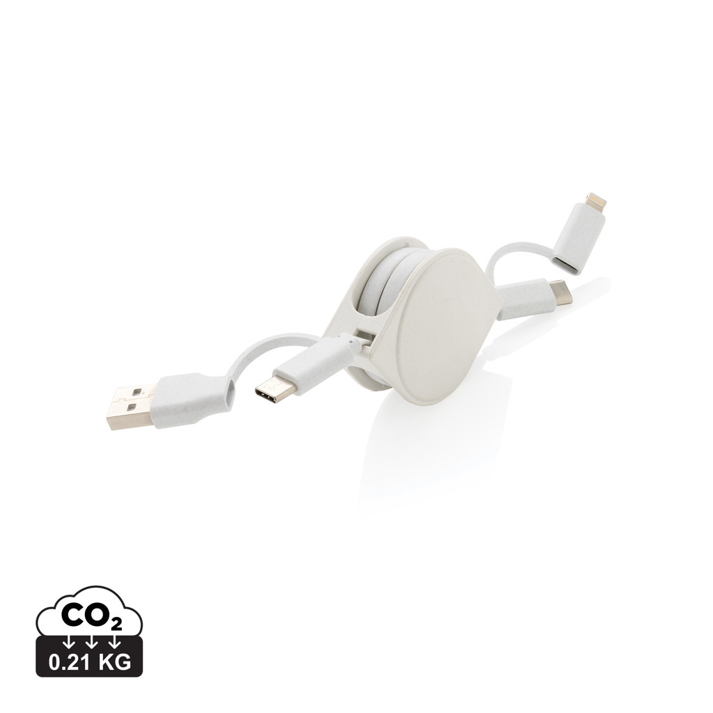 Cable 4 en 1 en TPE et plastique recyclé RCS