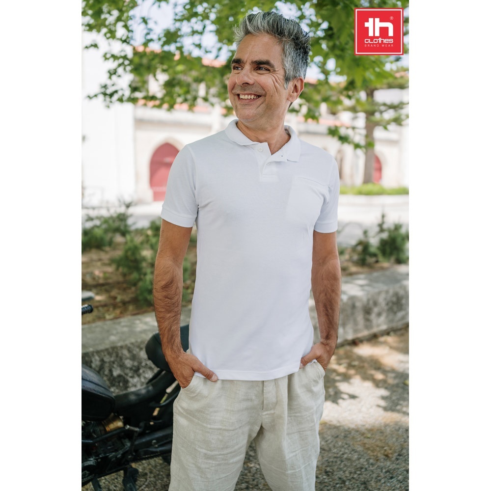 THC DHAKA WH. Polo pour homme