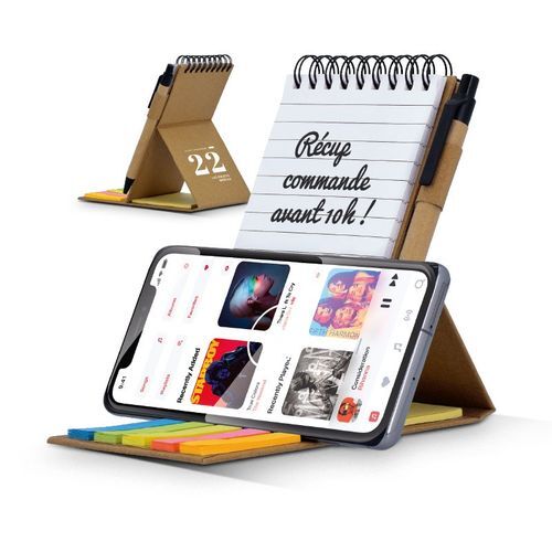 CARNET DE NOTES REPOSITIONNABLES & SUPPORT TELEPHONE
