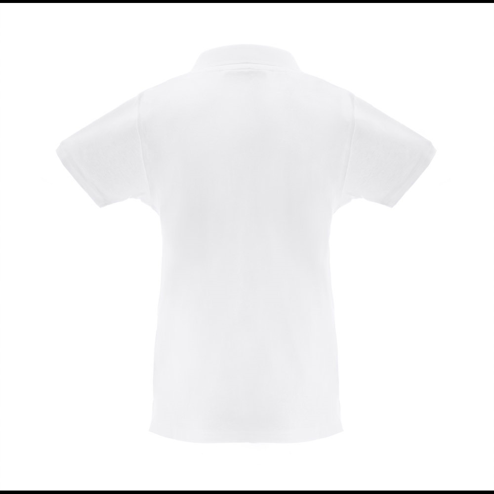 THC MONACO WOMEN WH. Polo à manches courtes pour femmes en coton cardé