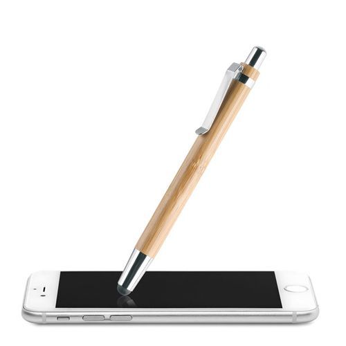 Stylo stylet publicitaire Bambou Touch
