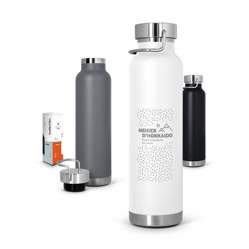 BOUTEILLE GOURDE 65 cl ISOTHERME DOUBLE-PAROI INOX