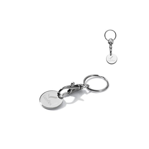 Porte-clés jeton de caddie