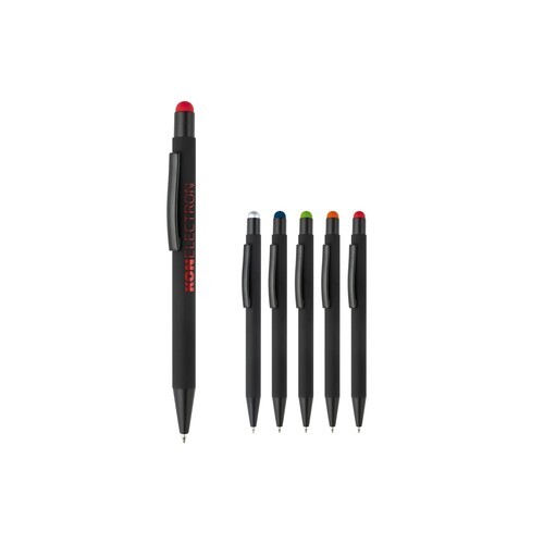Stylo stylet NEW YORK caoutchouté noir
