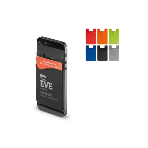Porte-carte bancaire pour smartphone en silicone