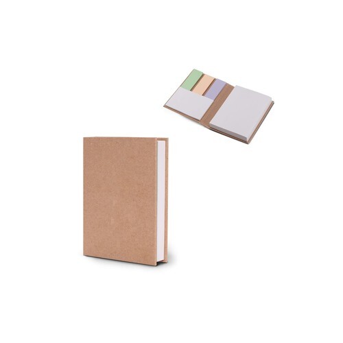 Carnet avec papier repositionnable et marque page