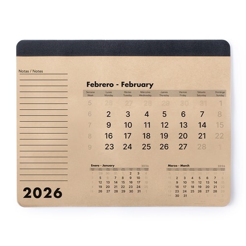 Tapis Souris Calendrier Flen