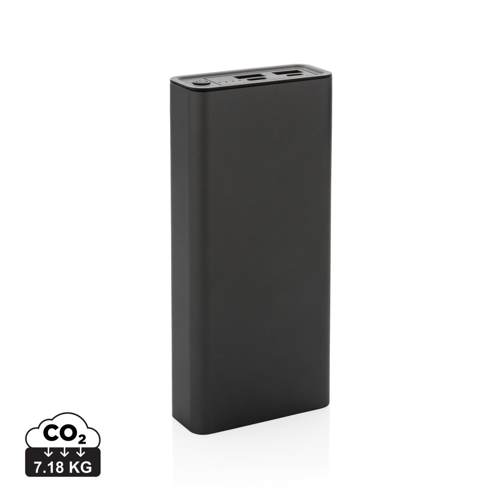 Powerbank 20.000 mAh et 20W en aluminium recyclé RCS Terra