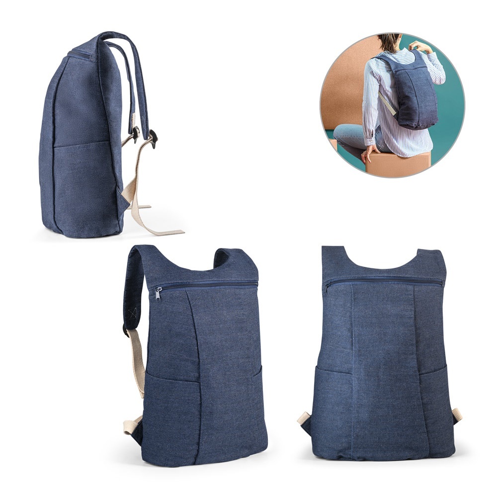 DENIM BPACK. Sac à dos en coton denim (300 g/m²)