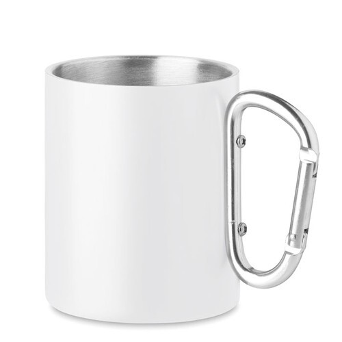 AROM Mug en métal anse mousqueton