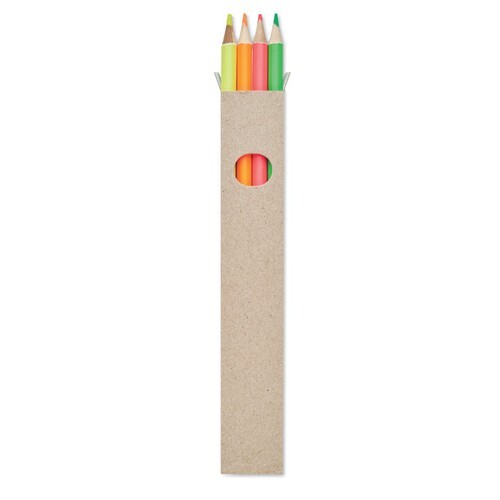 BOWY 4 crayons surligneurs dans une boî