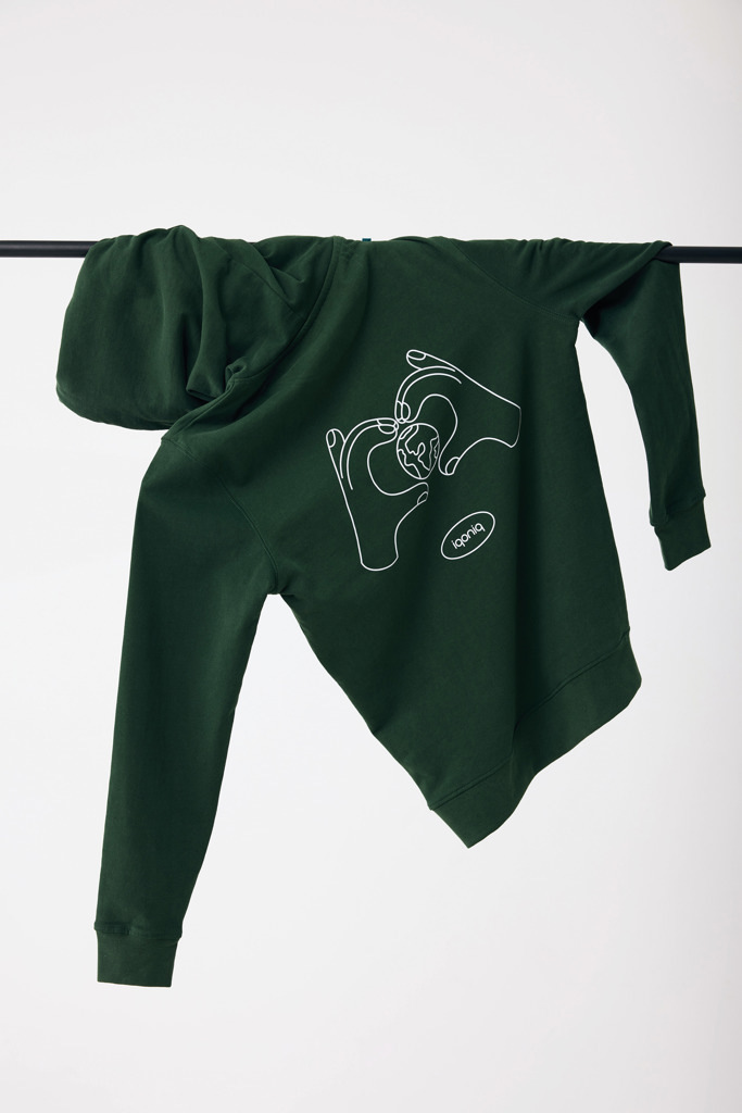 Sweat à capuche en coton recyclé Iqoniq Jasper