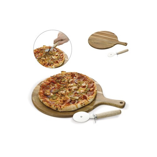 Planche à découper avec couteau à pizza