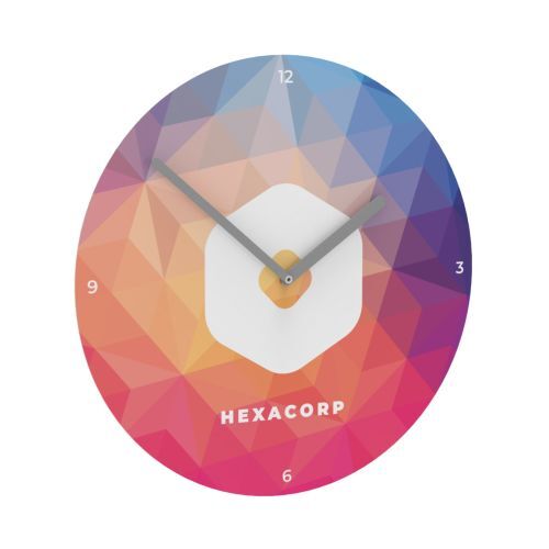 Horae Horloge murale Rond (Ø 240 mm). Aiguilles Argent