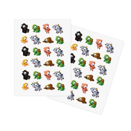 Autocollants sur feuille A5