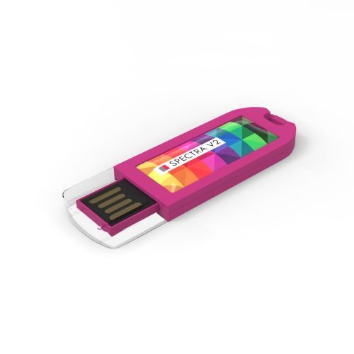 Clé USB Spectra V2 (Fuchsia), 4 GB Basic