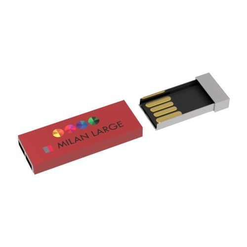 Clé USB Milan Large (Rouge), 4 GB Basic