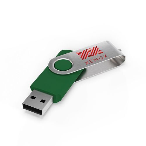 Clé USB Twister (Vert), 4 GB Basic