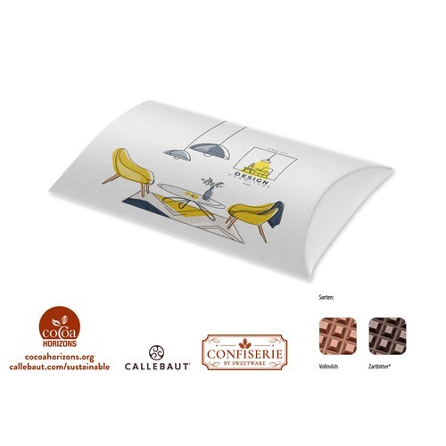 Tablette de chocolat 100 g en boîte cartonnée, Callebaut chocolat au lait calendrier