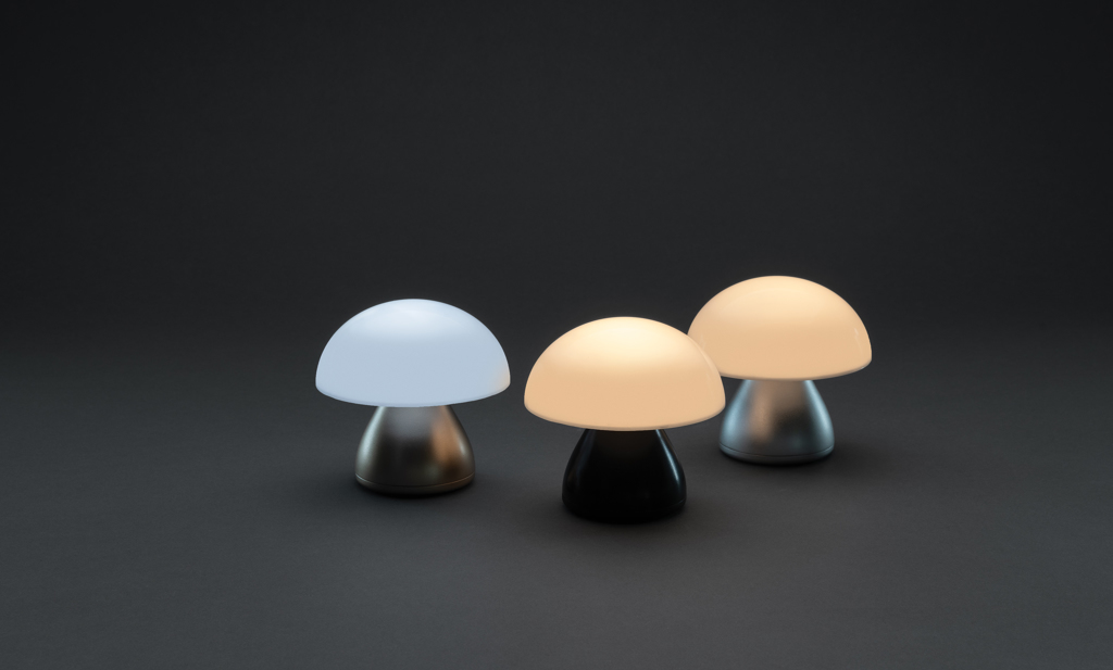 Lampe de table rechargeable par USB en plastique RCS Luming