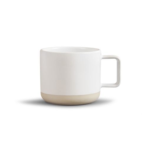 Mug céramique blanche brillante 320ml - LUCIE