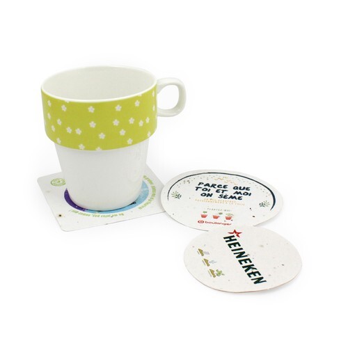 Sous Bock papier graines