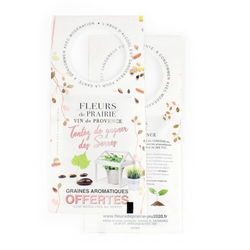 Sachet graines bouteille