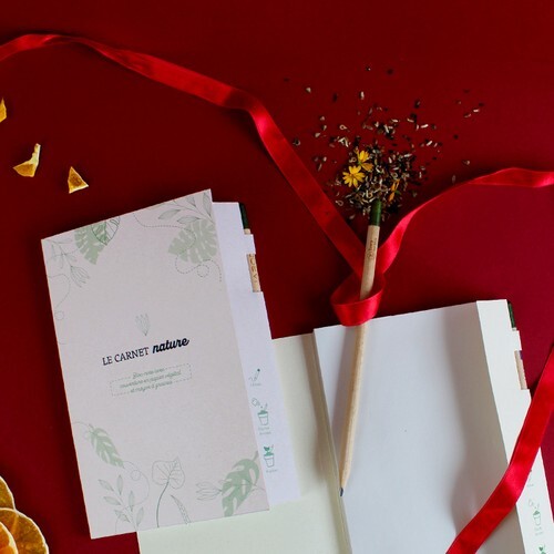 Carnet nature avec crayon à graines