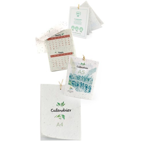 Calendrier papier graines A5-