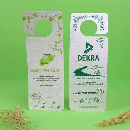 Accroche papier graines