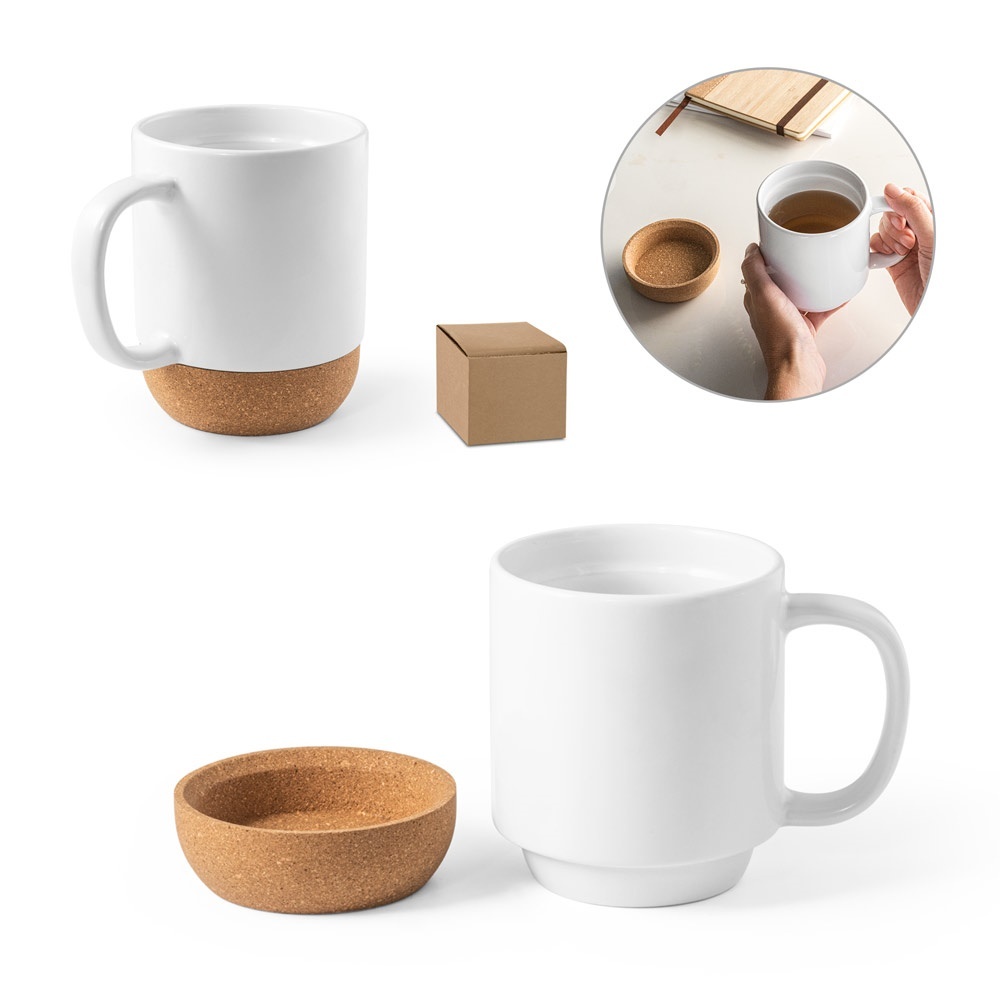 RORY SUB. Mug en céramique 390mL avec revêtement pour sublimation