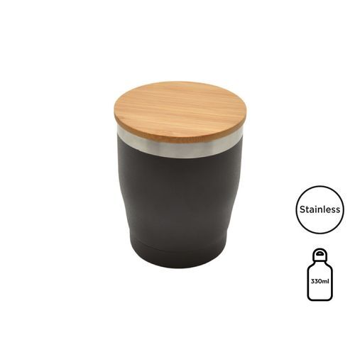 Mug isotherme 'Nagano' avec couvercle en bambou (L)