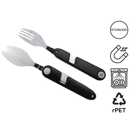 Couverts nomades aimantés 'Vancouver', avec étui RPET