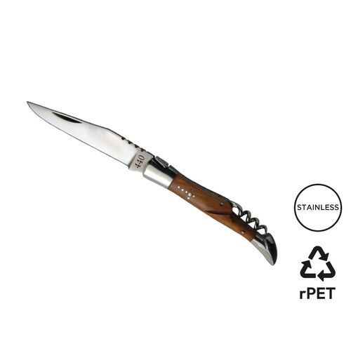 Couteau 'Tradition', 11cm, tire-bouchon, olivier