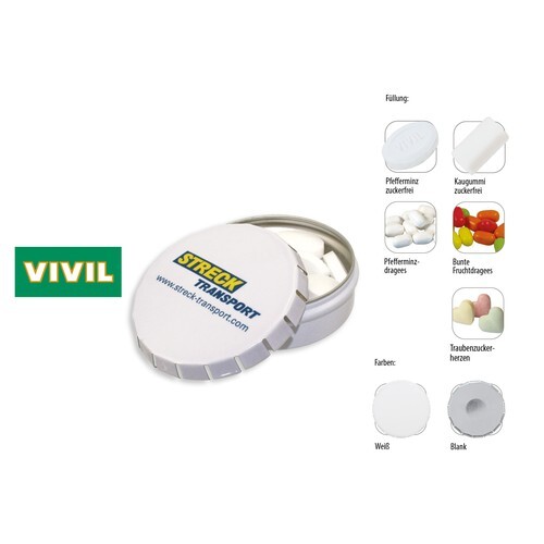 Boîte Klick-75, coeurs en dextrose multicolore (Boîte)