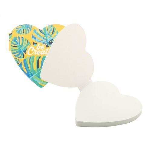 bloc-notes autocollant personnalisé CreaStick Heart