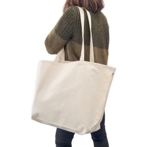 Grand sac français coton BIO XXL - Ecru