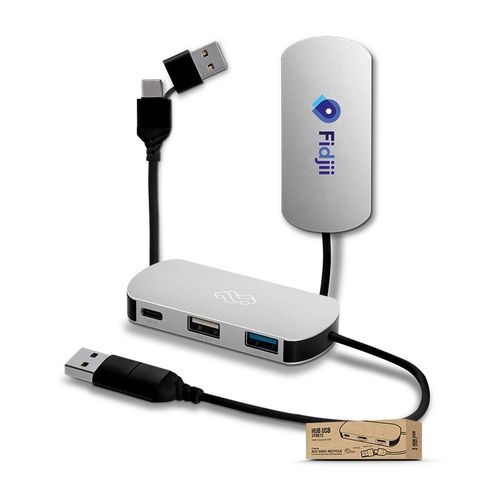 HUB MULTIPORTS EN ALUMINIUM RECYCLE