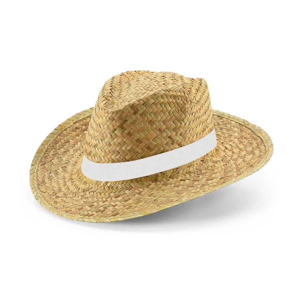 JEAN RIB. Chapeau de paille naturel