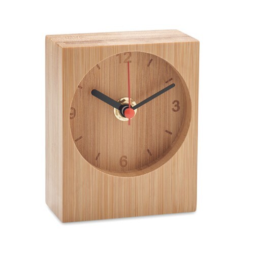 CLAMBU Horloge de table en bambou