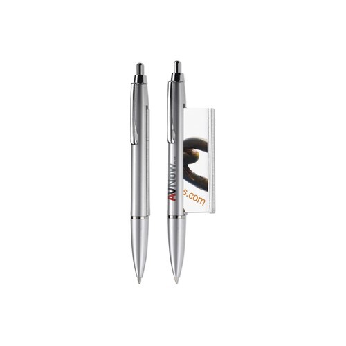 Stylo bille bannière argent