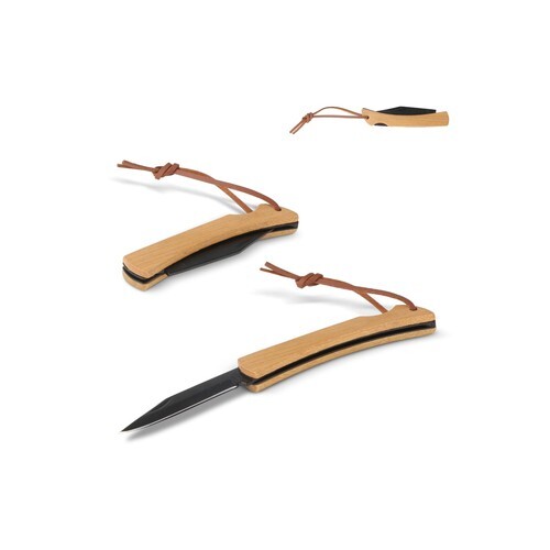 Couteau de poche en bambou
