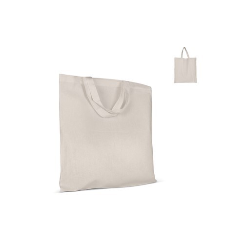 Sac bandoulière en coton OEKO-TEX® 140g/m² 38x42cm poignée courte