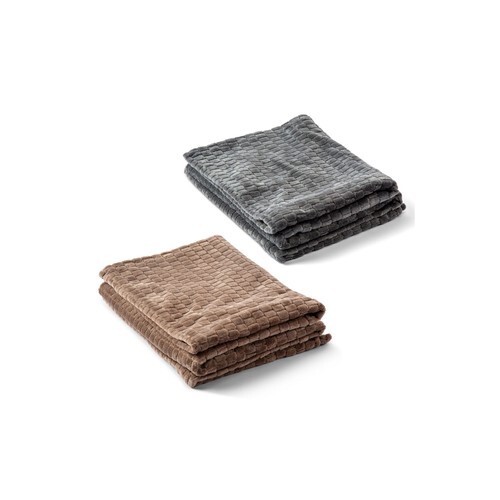 Kosta Linnewafveri Fleece Plaid Jaquard 130x170 cm