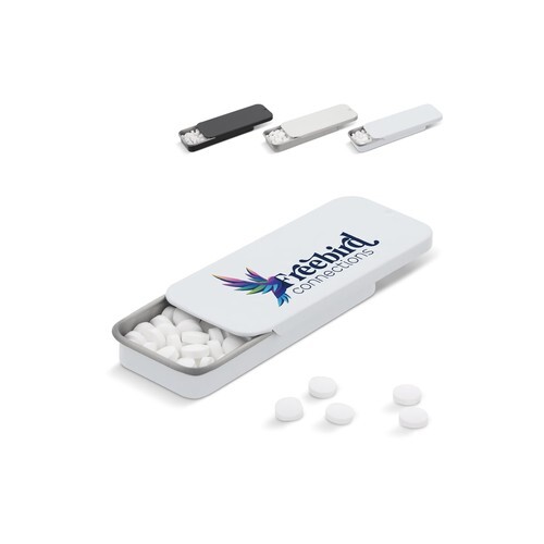 Mini boîte à menthe coulissante