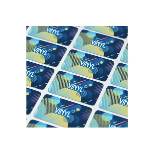 Vinyl Sticker Rectangle 100x30mm