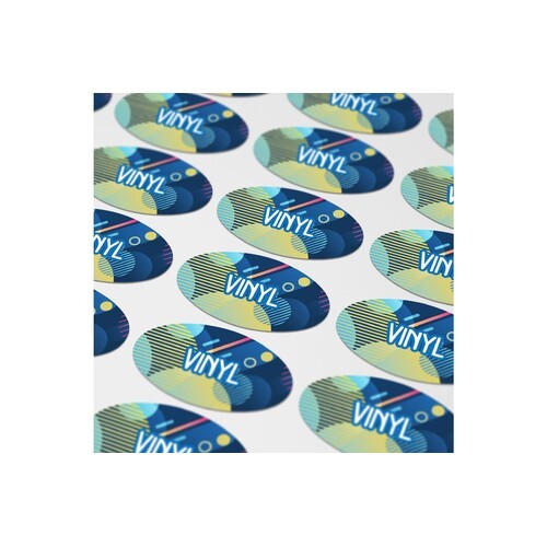 Vinyl Sticker Ovale 50x25mm