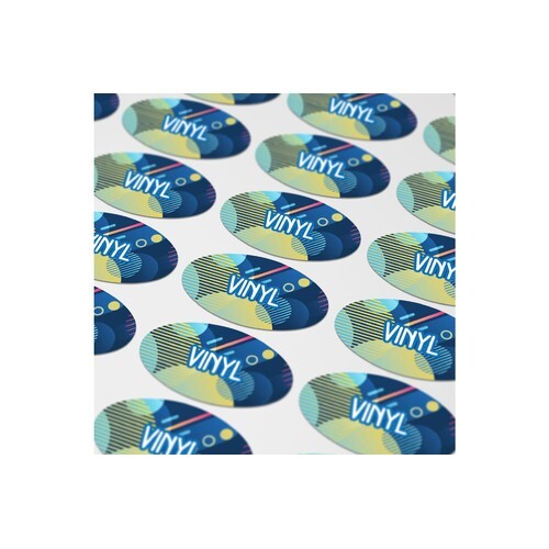 Vinyl Sticker Ovale 40x20mm