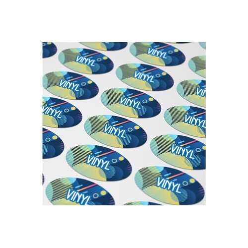 Vinyl Sticker Ovale 30x15mm